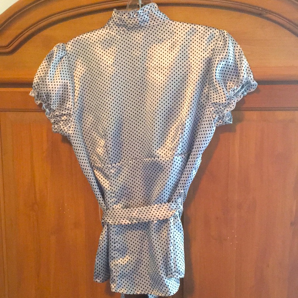 A. Byer Polka Dot Collar Shirt. - Picture 3 of 4